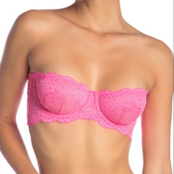 NWOT Free People Lindy Loo Lace Strapless Bra 34A - Picture 3 of 8